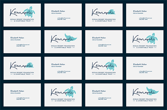 KORF Hawaii business card mockup
