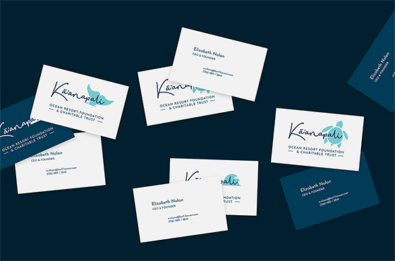 KORF Hawaii business card mockup