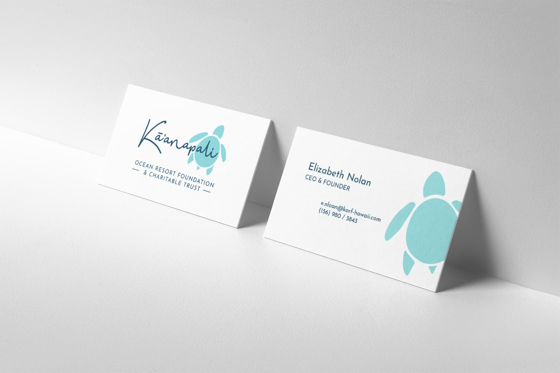 KORF Hawaii business card mockup