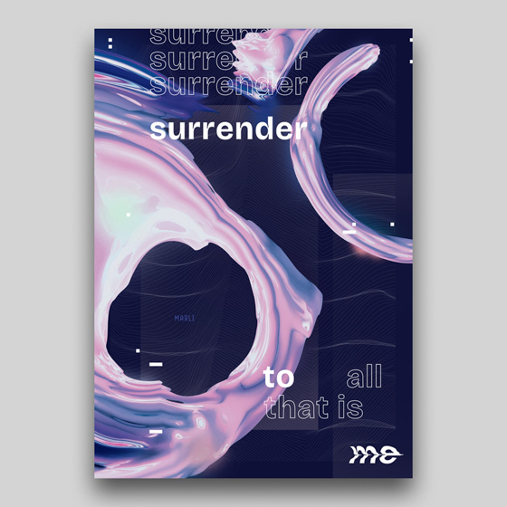 Marli 'Surrender' poster mockup