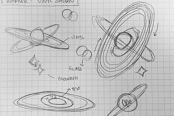 Vinyl Saturn sketches